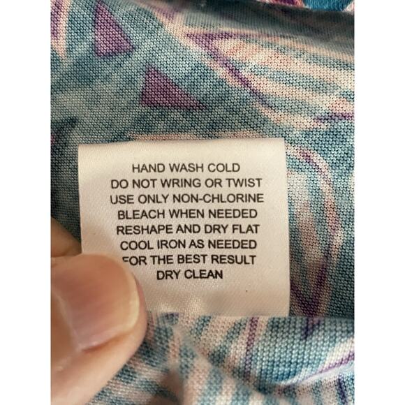 Boho Maxi Dress Small Blue Babydoll Strappy Racerback Festival Hippie Maximalist - Picture 9 of 11